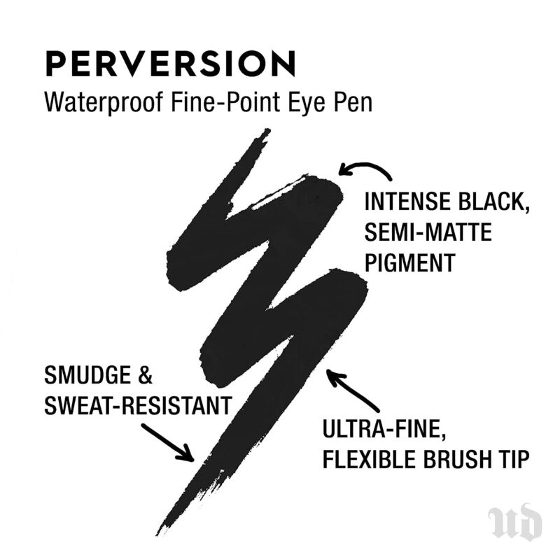 Urban Decay PERVERSION Waterproof Fine-Point Eye Pen Black - 0.55ml - Image 2