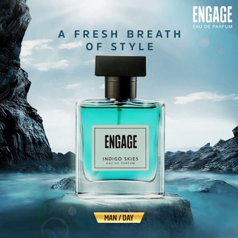 Engage Indigo Skies Eau De Parfum For Men - 100mL - Image 2