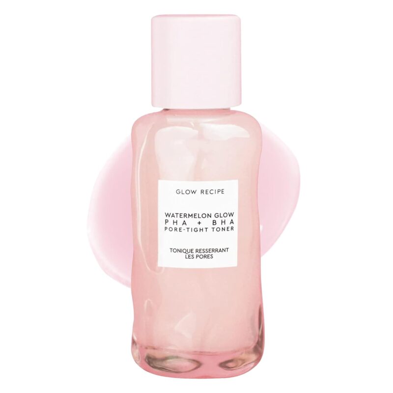 Glow Recipe PHA + BHA Face Toner - Skin Care Toner, Pore Minimizer & Gentle Face Exfoliant - Exfoliating, Soothing, Tightening & Hydrating Toner with Hyaluronic Acid & Watermelon (40ml) (Mini) (Mini)