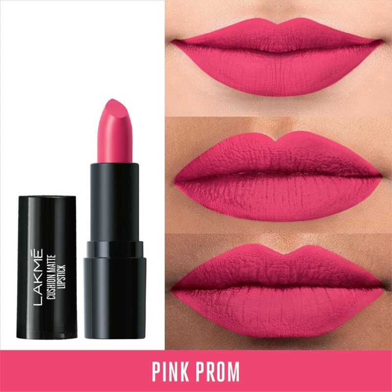 Lakme Cushion Matte Lipstick - CP11 Pink Petal 4.5gm - Image 3
