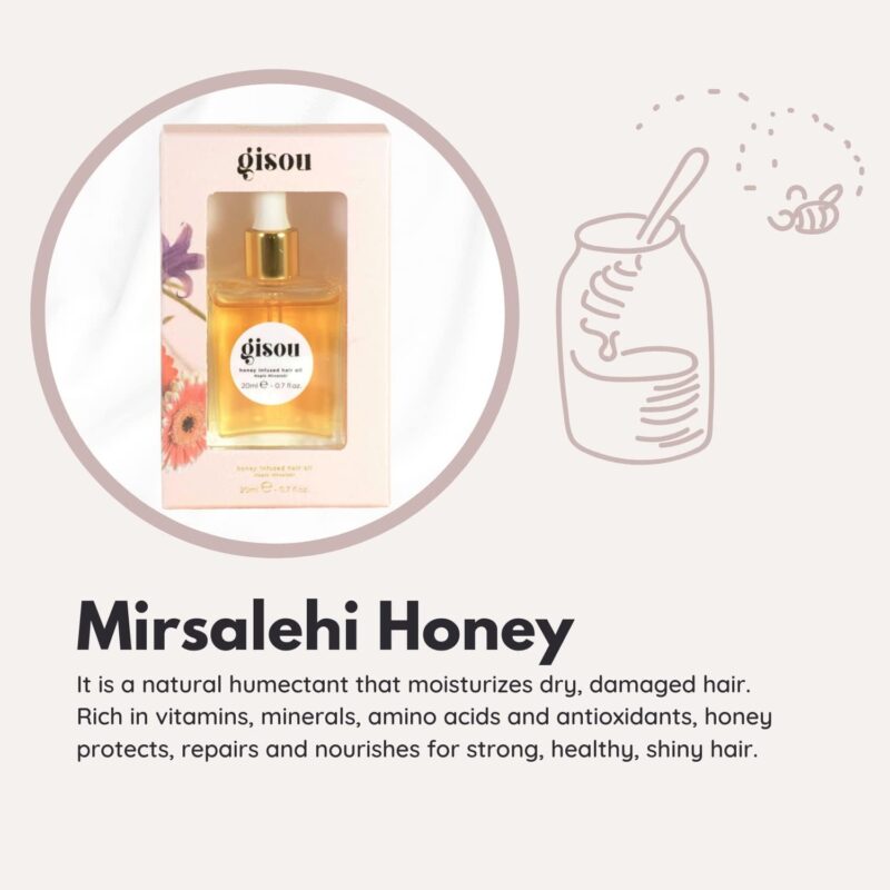 Gisou Travel Size Honey Infused Hair Oil 0.7oz 20 Ml - Image 3