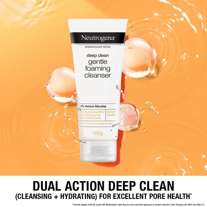 Neutrogena Deep Clean Gentle Foaming Cleanser - 100G - Image 3