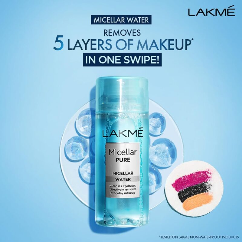 Lakme Micellar Water for Makeup Removal - 100mL - Image 2