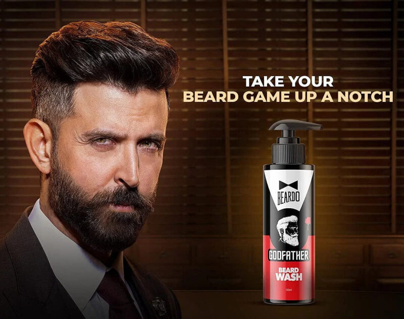 BEARDO GODFATHER BEARD FACE WASH - 100ML - Image 3
