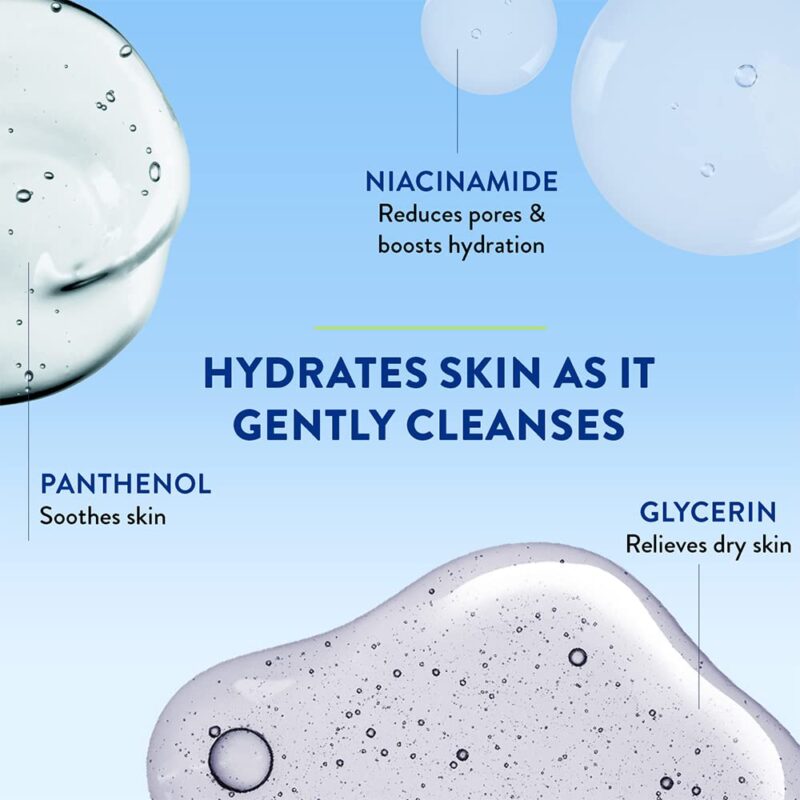 Cetaphil Gentle Skin Cleanser For Dry, Normal Sensitive Skin, 500ml Hydrating Face Wash With Niacinamide,Vitamin B5, Dermatologist Recommended, Paraben, Sulphate Free - Image 4