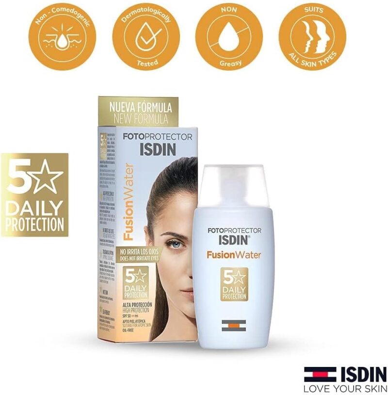 ISDIN FOTOPROTECTOR FUSION WATER SPF 50+ 50 ML - Image 3