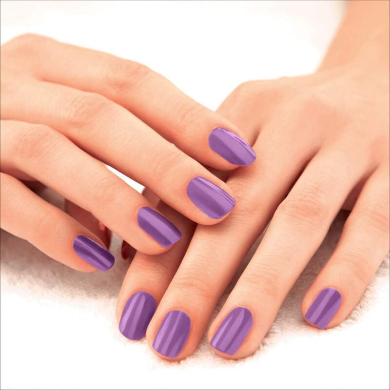 LakmÃ© 9 to 5 Primer + Gloss Nail Colour, Lilac Link, 6 ml - Image 3