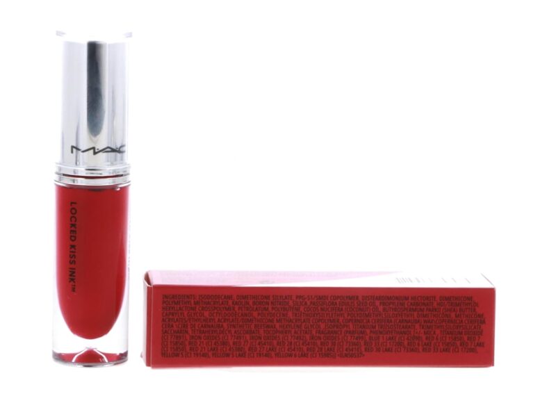 MAC Locked Kiss Ink 24HR Lipcolour Lipstick - 77 Gossip (Fuchsia Pink) - .14 fl oz / 4 mL - Image 4