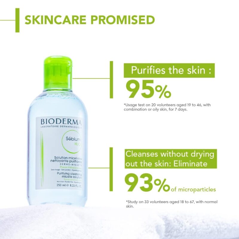 Bioderma SÃ©bium Cleansing Water and Makeup Removing Solution - 100 ml - Image 4