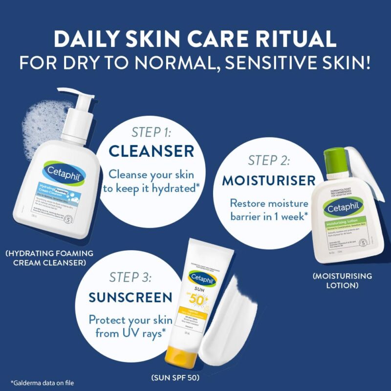 Cetaphil Hydrating foaming Face Wash, Cream to Foam Cleanser 236ml | Niacinamide, Pro-Vitamin B5 & and Aloe for Gentle Cleansing - Image 5