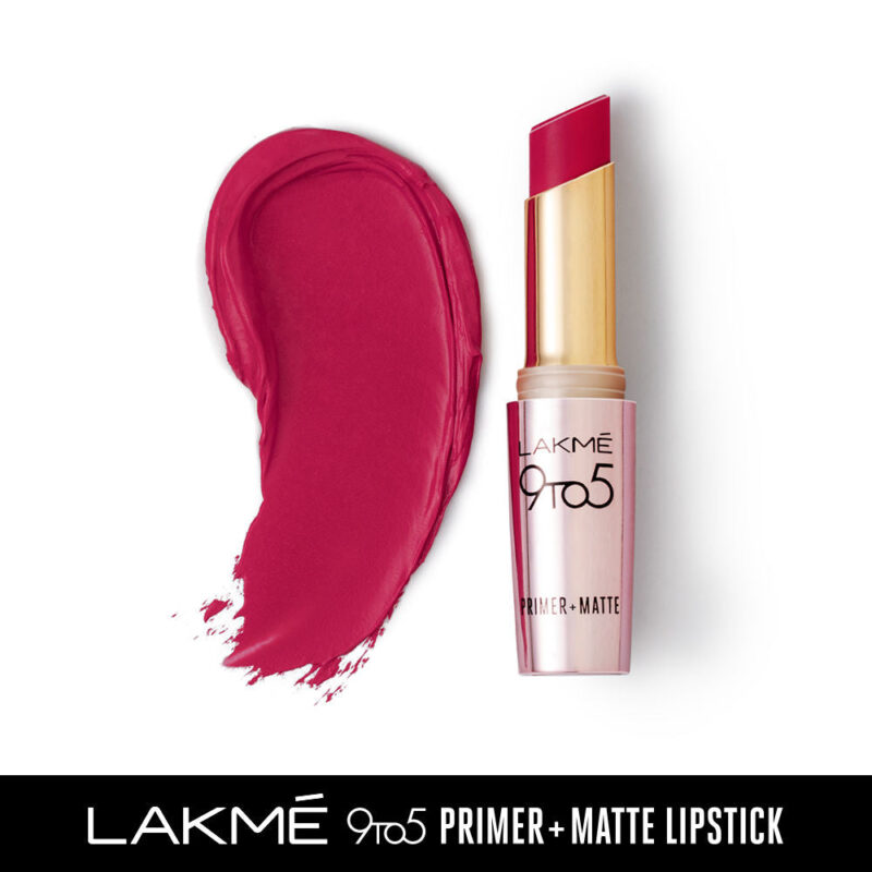 Lakme 9to5 Primer + Matte Lipstick MP14 Rose Day