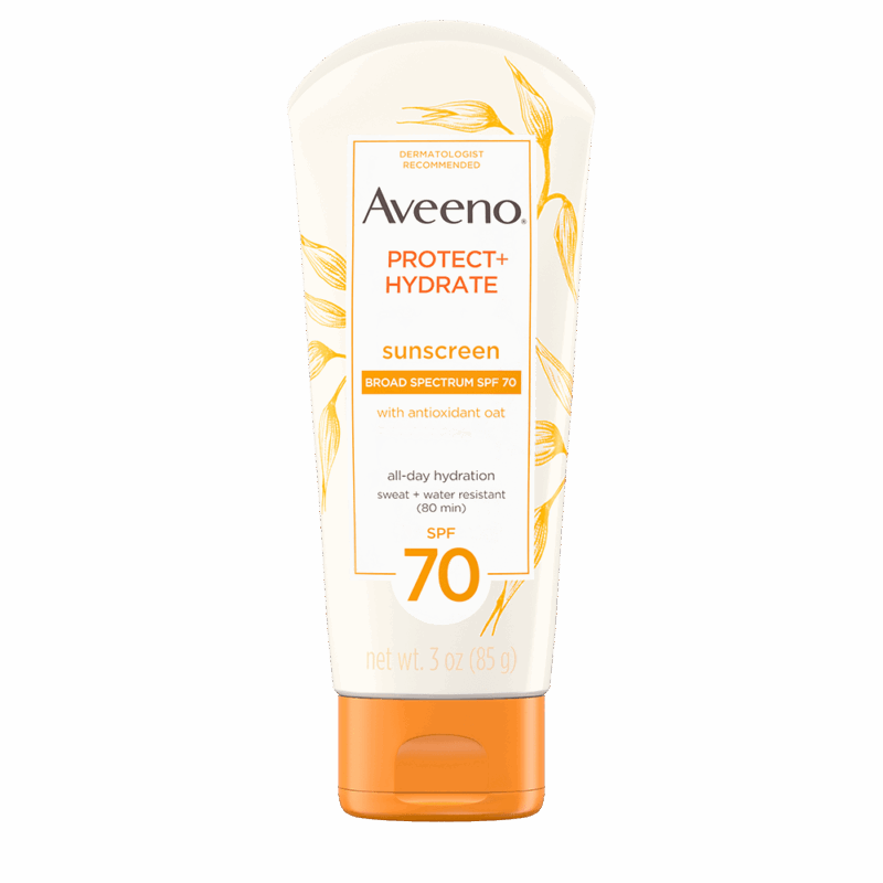 Aveeno Protect + Hydrate Lotion Sunscreen With Broad Spectrum SPF 70
