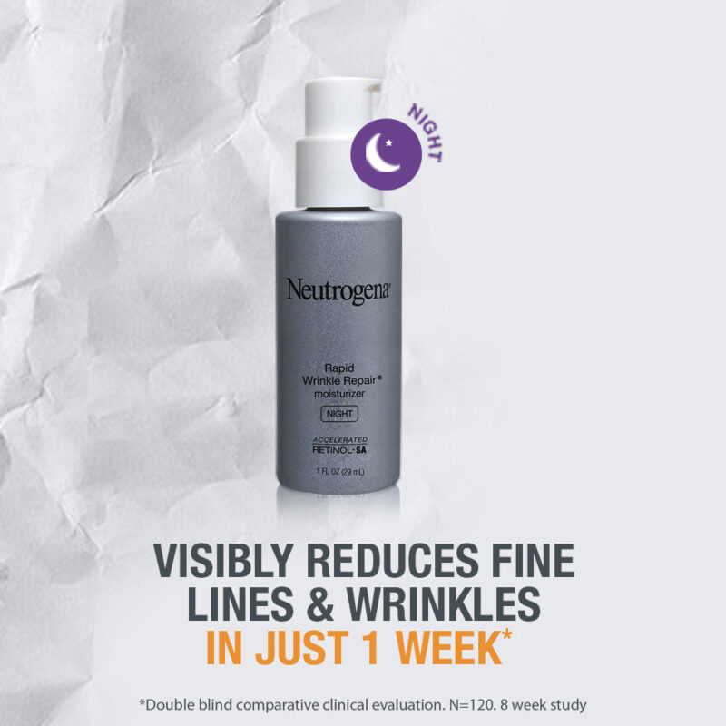 Neutrogena Rapid Wrinkle Repair Night Cream With Retinol - 29mL - Image 3