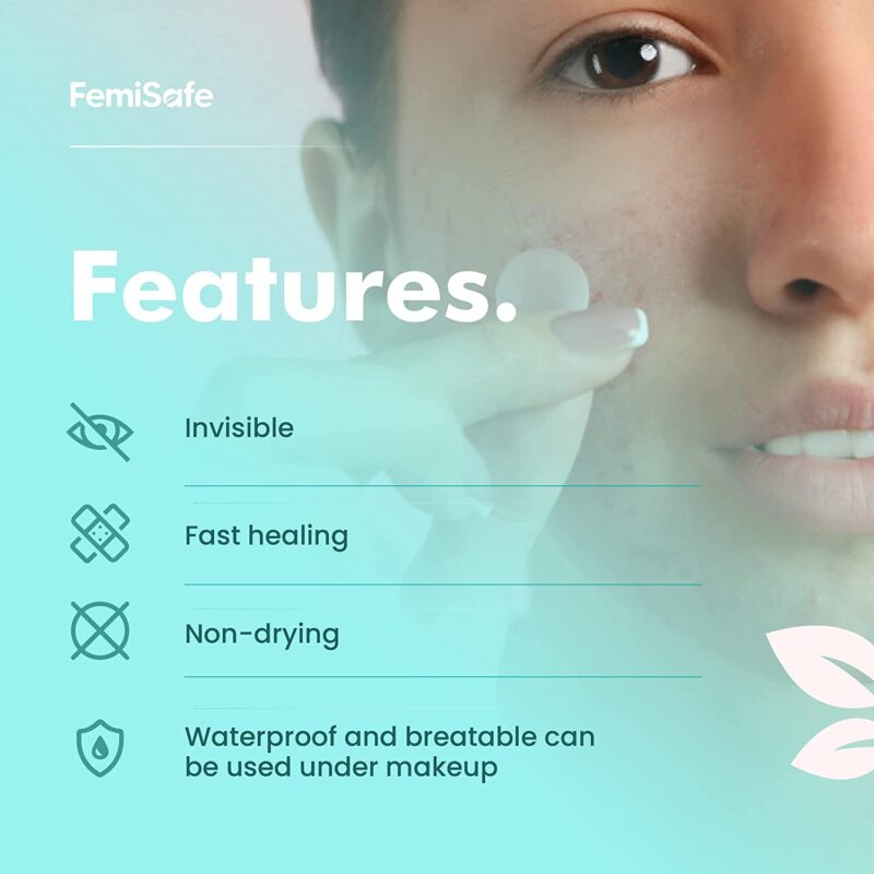 FemiSafe Acne Pimple Patch | 24 Invisible Waterproof 2% Salicylic Acid & Hydrocolloid Spot Acne Patches for Men & Women - Image 4