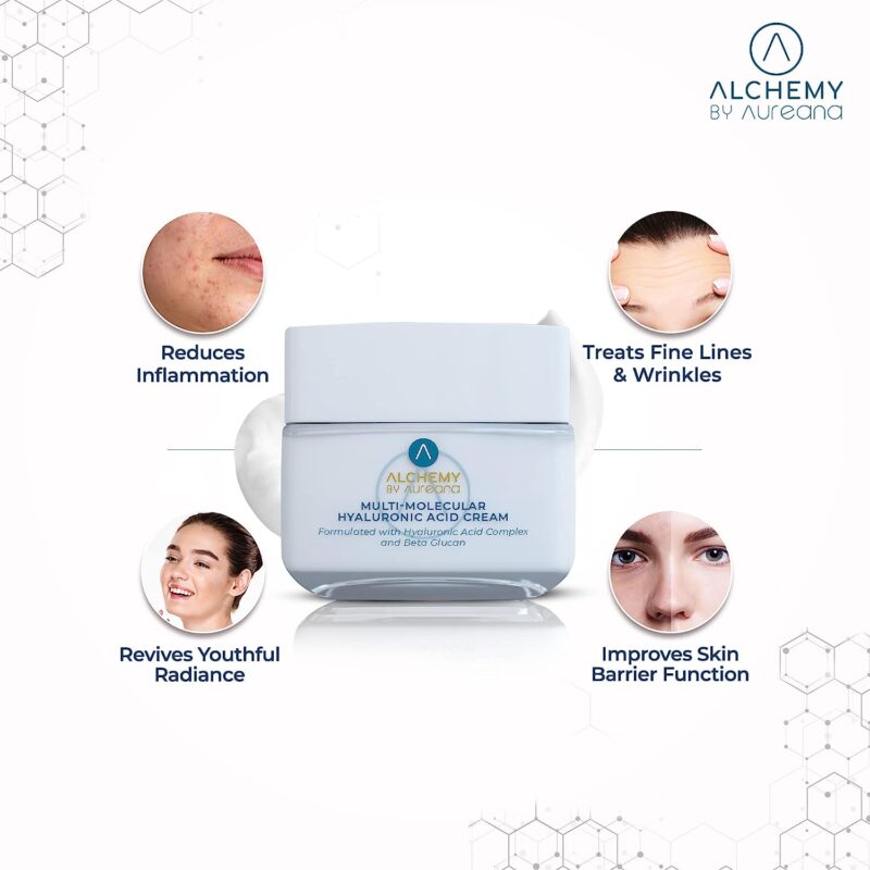 Alchemy By Aureana Multi - Molecular Hyaluronic Acid Cream - 45g - Image 5