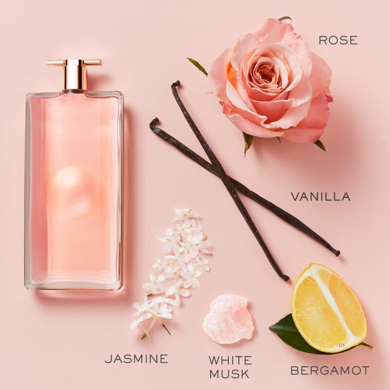 LancÃ´me IdÃ´le Eau de Parfum - Long Lasting Fragrance with Notes of Bergamont, Jasmine & Vanilla - Fresh & Floral Women's Perfume - Image 3