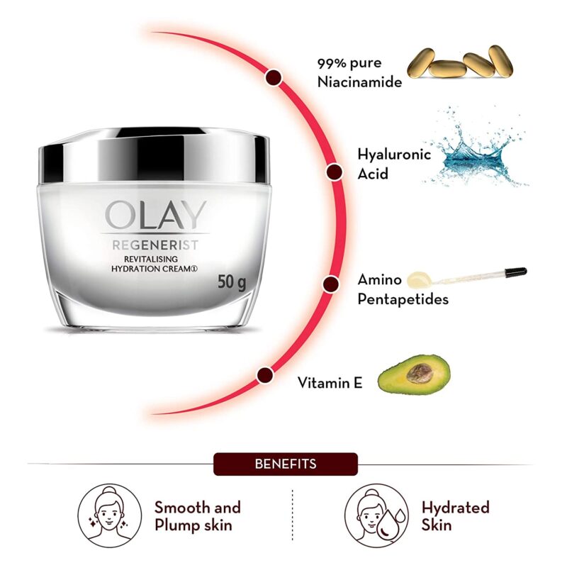 OLAY REGENERIST REVITALISING HYDRATION CREAM SPF 15 - 50gm - Image 4