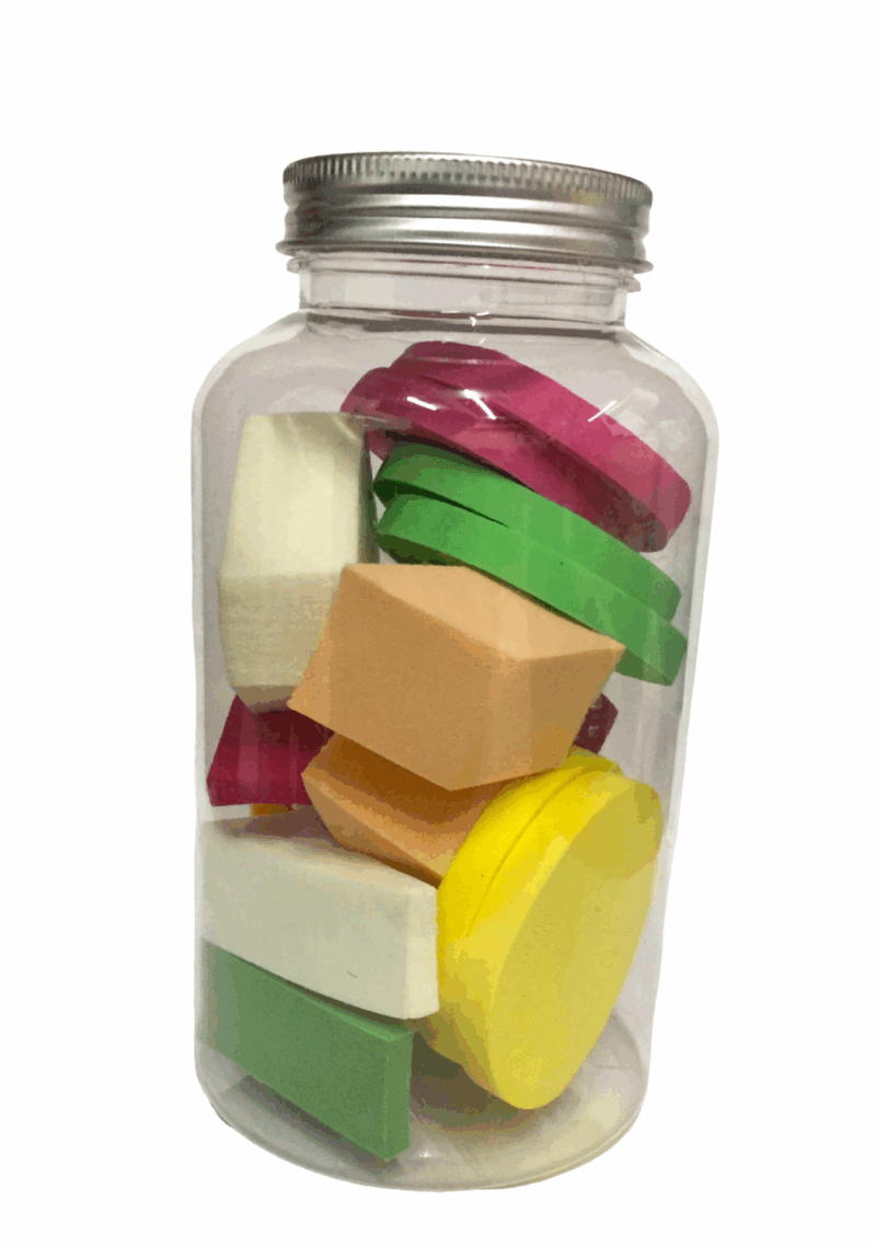 Sedell Paris All Shapes Sponge With Transparents Bottle (Pack of 18) - Image 6