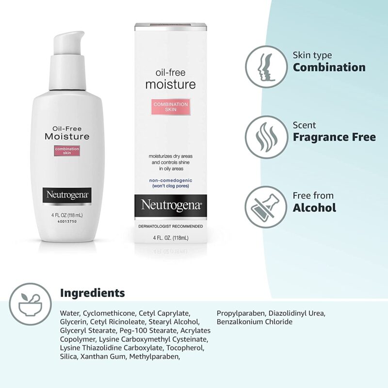 Neutrogena Oil-Free Moisture Combination Skin-118ml - Image 2