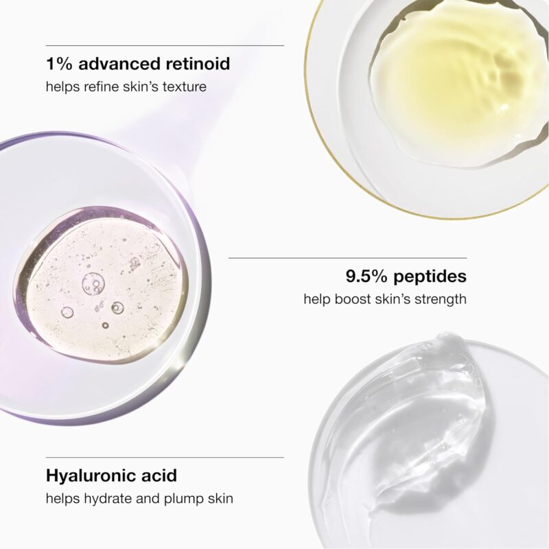 Clinique Smart Clinical Repair Wrinkle Correcting Face Serum With Hyaluronic Acid, Peptides + Advanced Retinoid Serum | Anti-Aging + Hydrating - Image 3