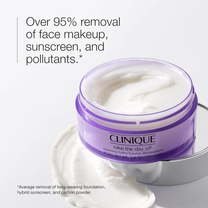 Clinique Take The Day Off Cleansing Balm Makeup Remover, Dissolves Makeup and Sunscreen - Image 2