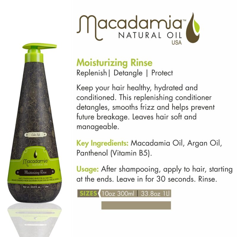 Macadamia Moisturizing Rinse - For All Hair Types, 1 L - Image 3