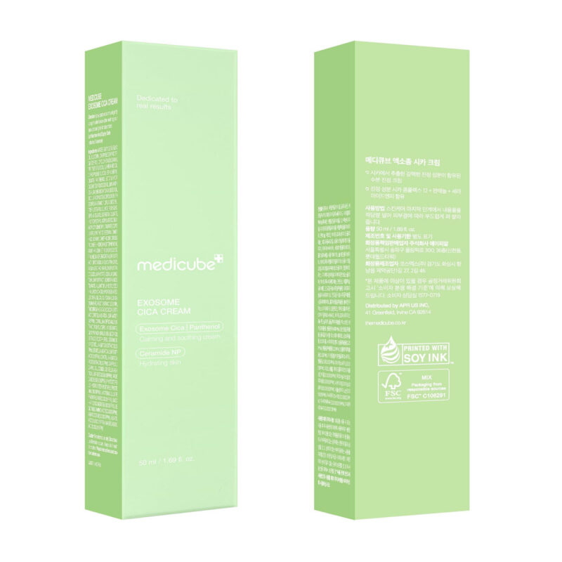Medicube Exosome Cica Tea Tree Cream For Sensitive Skin With Centella Asiatica Help Reduce Redness And Breakouts. | Low-Irritating, Moisturizing Daily Texture Care | Korean Skincare | 1.7 Fl Oz - Image 2