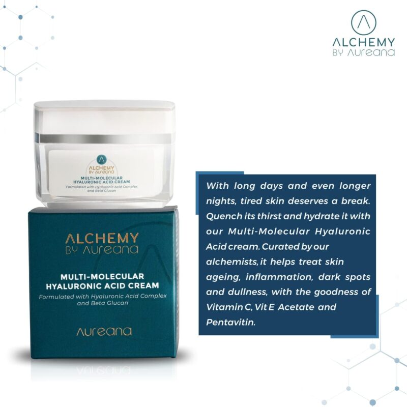 Alchemy By Aureana Multi - Molecular Hyaluronic Acid Cream - 45g - Image 3
