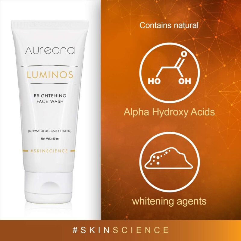 Aureana Luminos Brightening Face wash 50 ml - Image 3