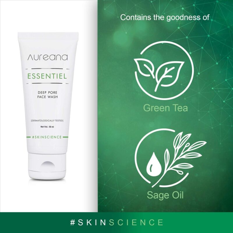 Aureana Essentiel Deep Pore Face Wash 50ml - Image 3