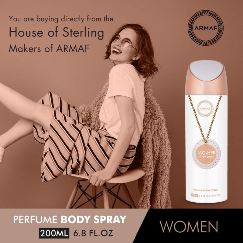 Armaf Tag Her Perfume Body Spray - 200ML - Image 3