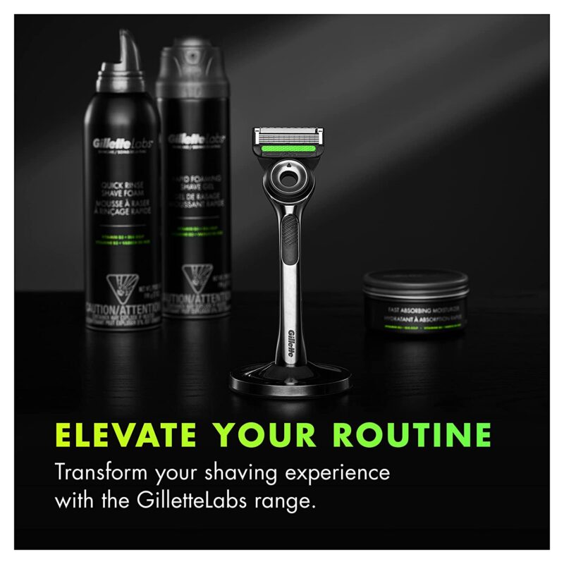 Gillette Mens Razor with Exfoliating Bar by GilletteLabs, Shaving Kit for Men - Image 5