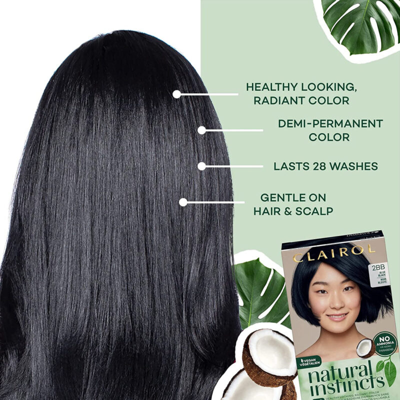 Clairol Natural Instincts Hair Color 4 Dark Brown - Image 4