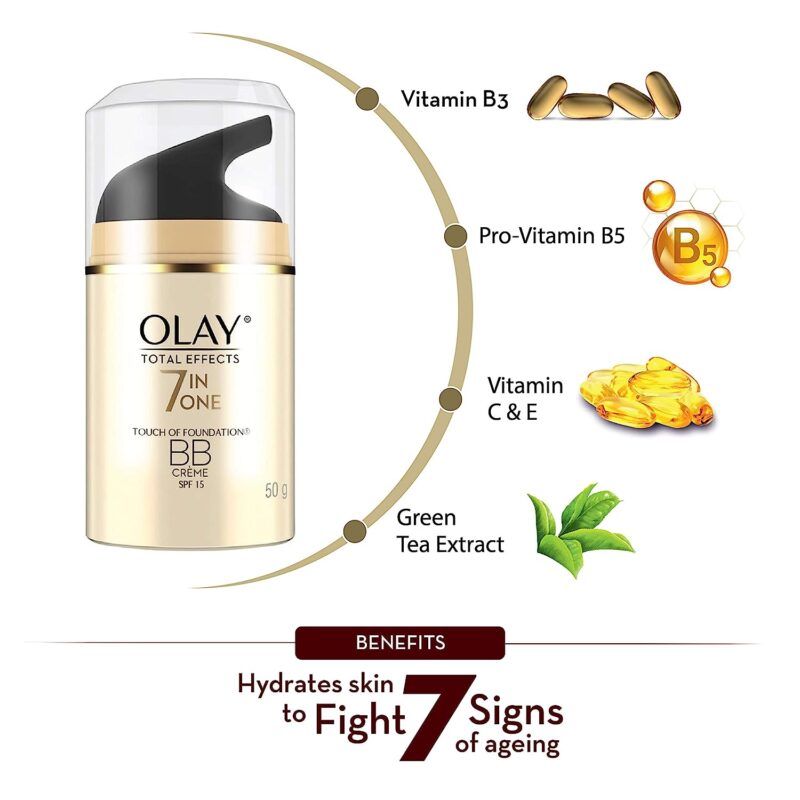 Olay Day Cream Total Effects 7 in 1 BB Cream SPF 15, 50g - Image 3