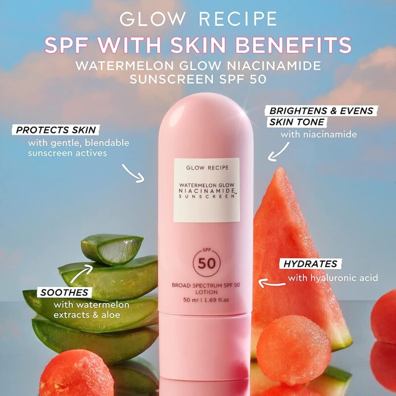 Glow Recipe Watermelon Glow Niacinamide Sunscreen SPF 50 - 50ml - Image 2