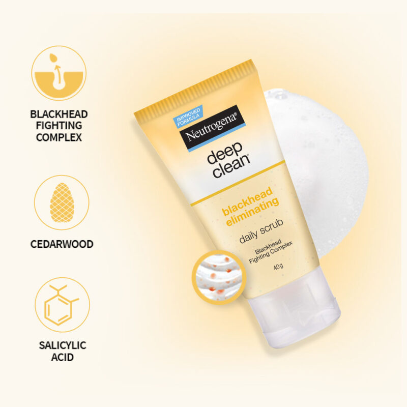 Neutrogena Deep Clean Blackhead Eliminiting Scrub-40g - Image 4
