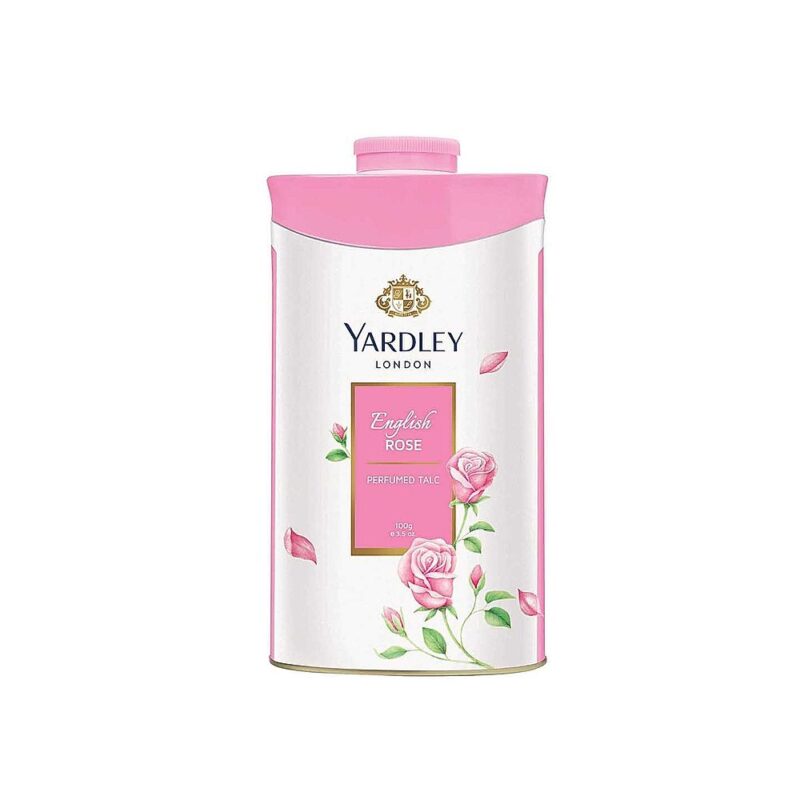 Yardley London English Rose Perfumed Talc - 100g - Image 2