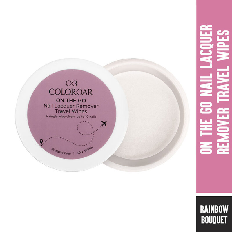 ON THE GO NAIL LACQUER REMOVER TRAVEL WIPES -RAINBOW BOUQUET - 30N - Image 2