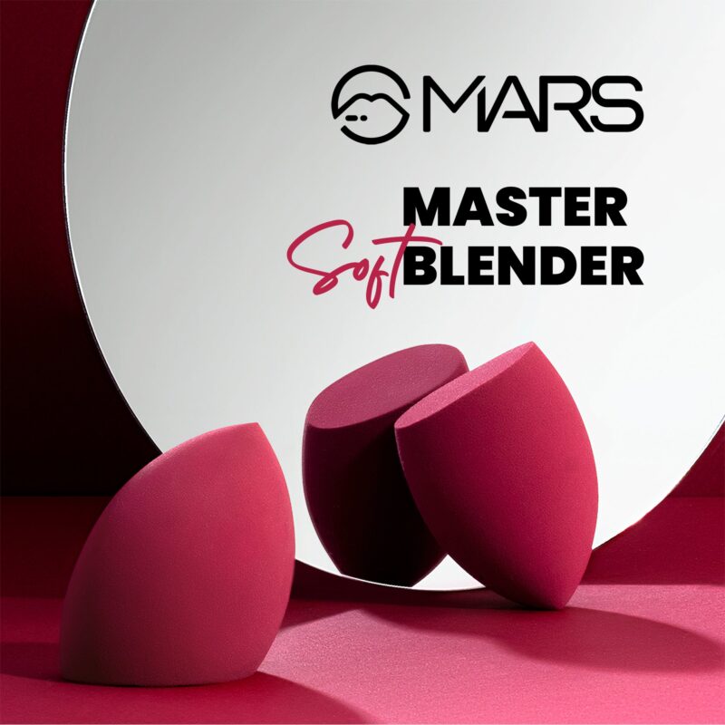 MARS Master Blender for Makeup | Dual-Sided Excellence | Flat for Precision | Premium Material | Durable | Less Product Absorption | Slant Shaped For Even Application - Image 4