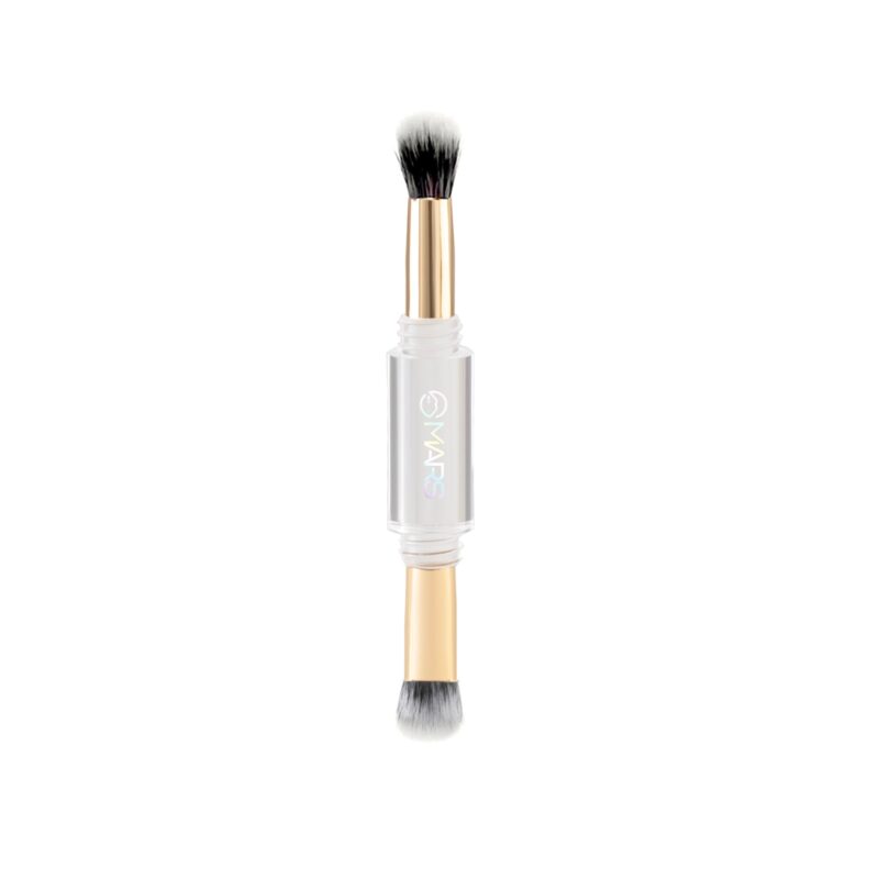 MARS 4 in 1 Travel Brush with Foundation Brush, Powder Brush, Eyeshadow Blending Brush & Flat Brush | Soft Bristles Makeup Brushes Set for Women - Image 3