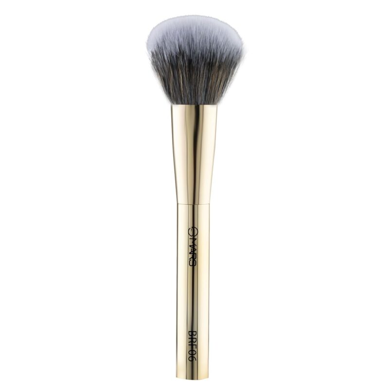 MARS Artist's Arsenal Professional Blush Brush | Feather Soft Bristle | Suitable for Powder, Cream & Liquid | Precise Synthetic Bristles | Luxe Design Makeup Brush (Golden)