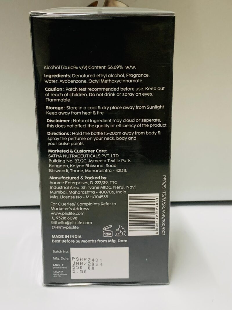 Plix Mood Range Shots Perfume 100ml - Image 2