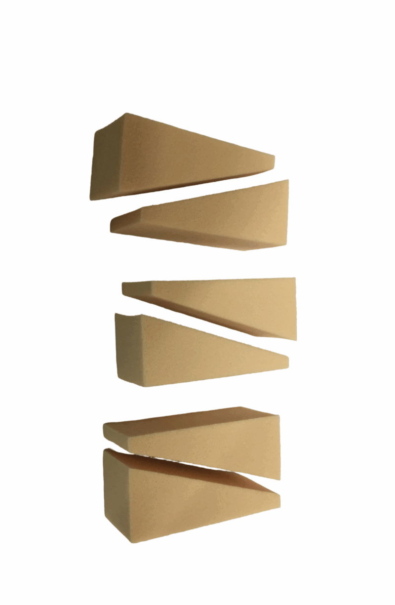 MEGAGA USA Triangle Shape Sponge Pack of 12 - Image 2