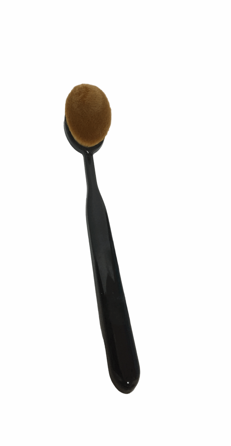 Mapperz Make Up Foundation Powder Concealer Oval Blending Blush Brush (pack of 1) - Image 3