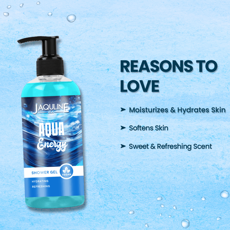 Jaquline USA Aqua Energy Shower Gel 250 ml - Image 3