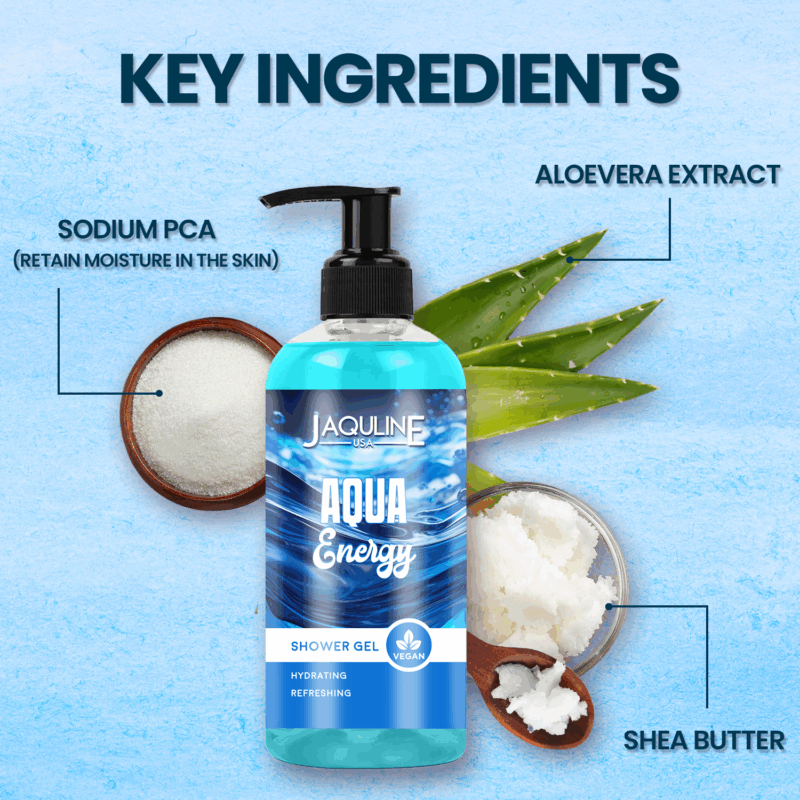 Jaquline USA Aqua Energy Shower Gel 250 ml - Image 6
