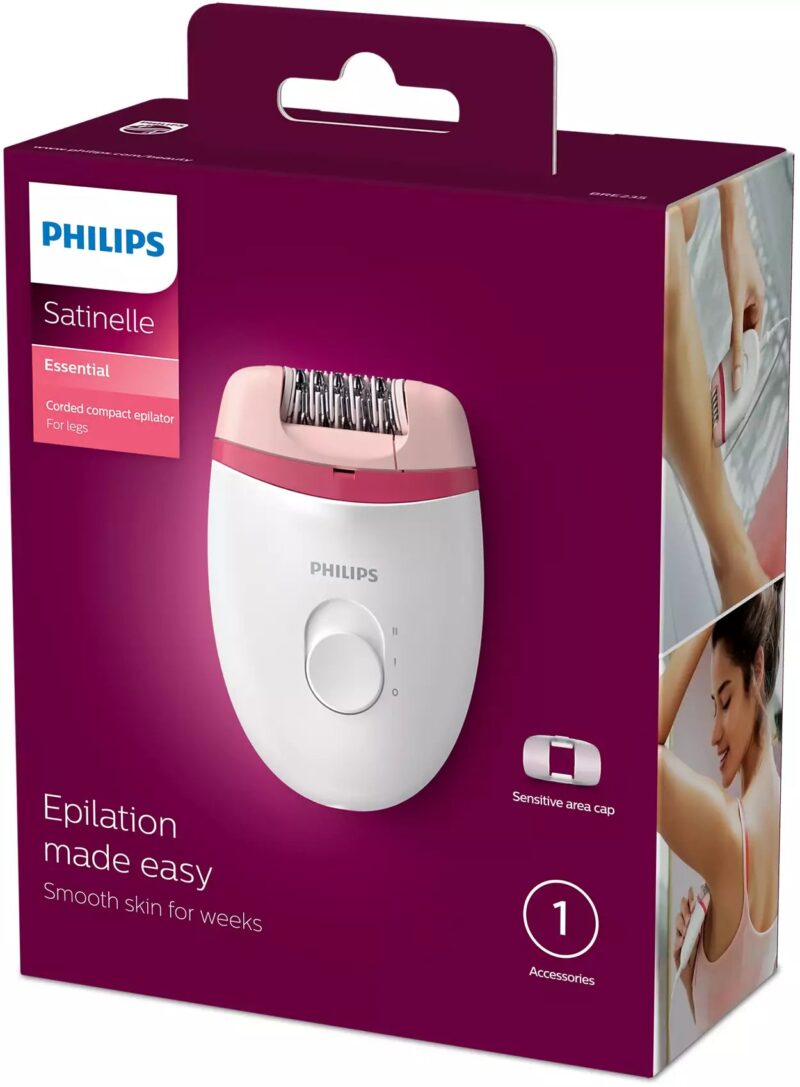 Philips Satinelle Corded Epilator Essential Series BRE235/00 - Image 2