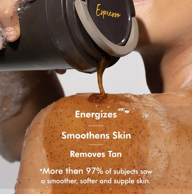 M Caffeine Espresso Coffee Body Wash + Scrub with Natural AHA - 300ml - Image 4