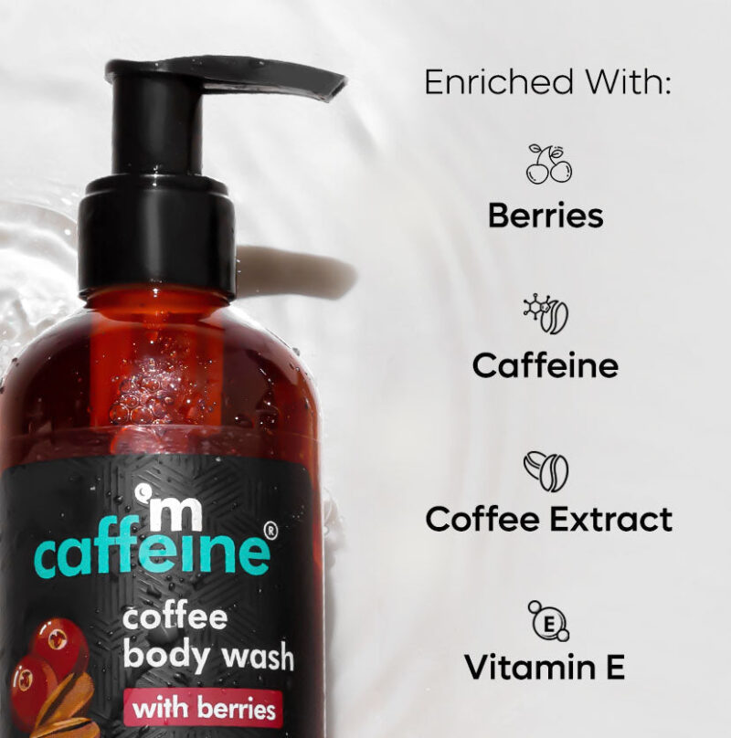 M Caffeine Coffee & Vitamin C Berries Body Wash - 200ml - Image 4