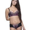 Eva Paris-Bra Panty Set-Blue+Black -No-2395